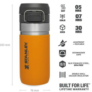 Stanley The Quick Flip Paslanmaz Çelik Termos Bardak 0.47 LT - Turuncu