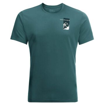 Jack Wolfskin Vonnan S/S Outdoor Tişört Zümrüt