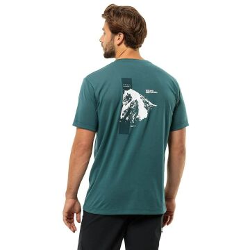 Jack Wolfskin Vonnan S/S Outdoor Tişört Zümrüt