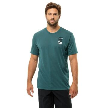 Jack Wolfskin Vonnan S/S Outdoor Tişört Zümrüt
