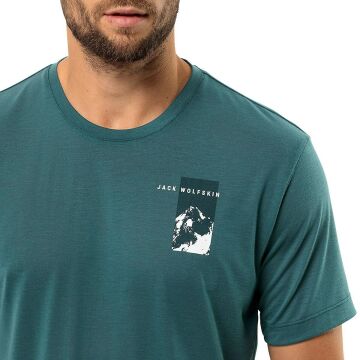 Jack Wolfskin Vonnan S/S Outdoor Tişört Zümrüt