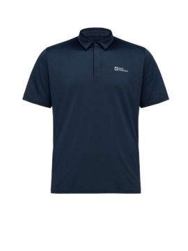 Jack Wolfskin Delgami Polo Erkek Outdoor Tişört Lacivert