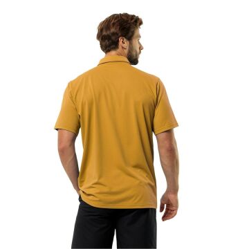 Jack Wolfskin Delgami Polo Erkek Outdoor Tişört Sarı
