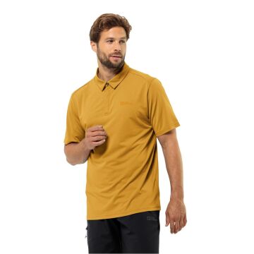 Jack Wolfskin Delgami Polo Erkek Outdoor Tişört Sarı