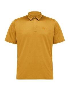 Jack Wolfskin Delgami Polo Erkek Outdoor Tişört Sarı
