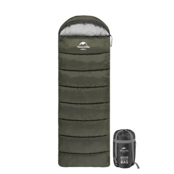 Naturehike U350S Zarf Tarzı Kapüşonlu Uyku Tulumu Haki