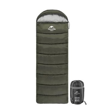 Naturehike U350S Zarf Tarzı Kapüşonlu Uyku Tulumu Haki