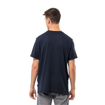 Jack Wolfskin Brand Erkek Outdoor Tişört Lacivert