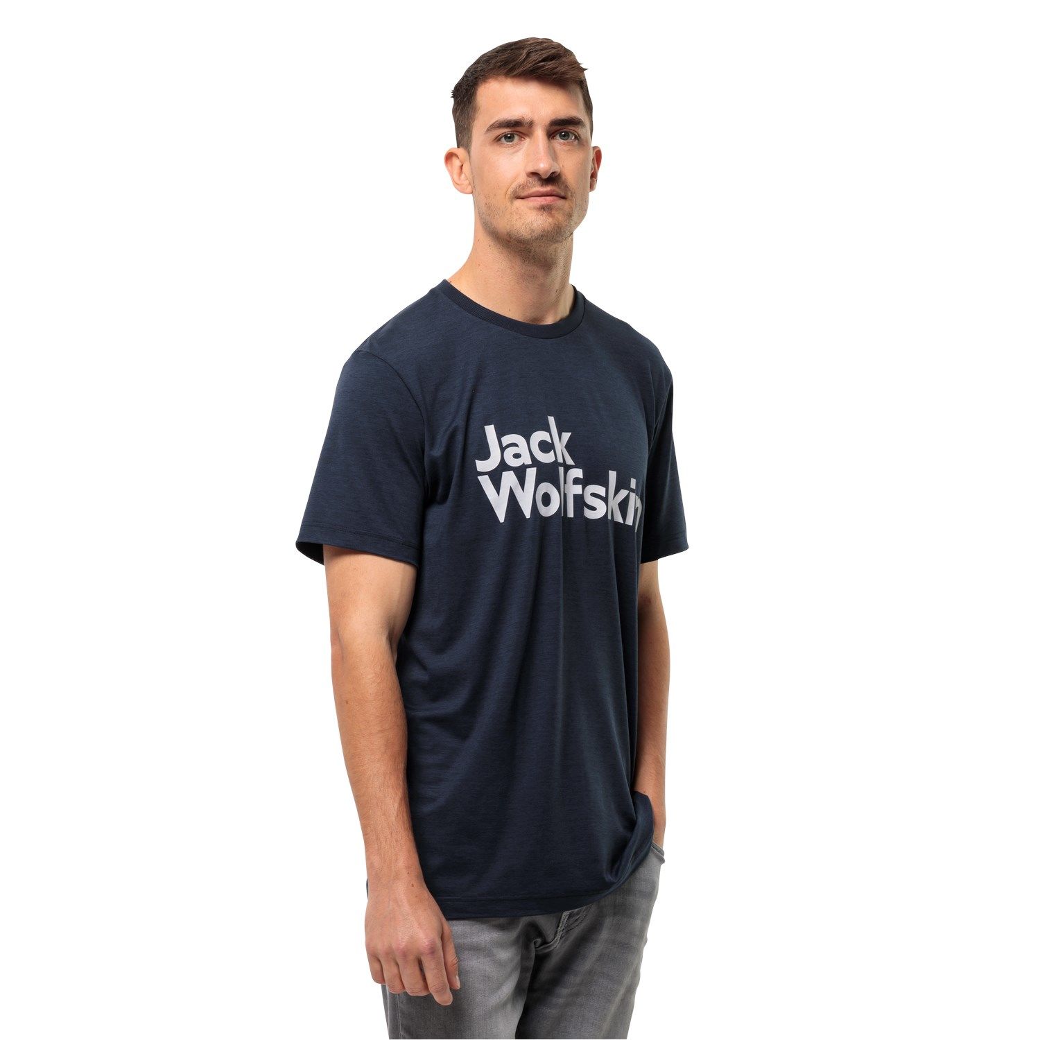Jack Wolfskin Brand Erkek Outdoor Tişört Lacivert
