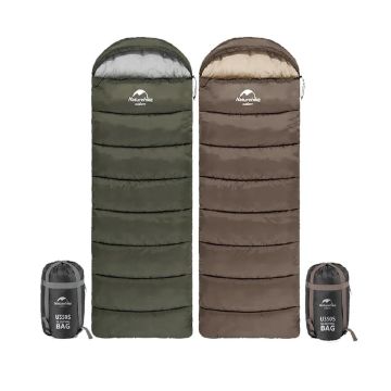 Naturehike U350 Zarf Tarzı Kapüşonlu Uyku Tulumu Haki