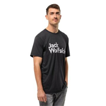 Jack Wolfskin Brand Erkek Outdoor Tişört Siyah
