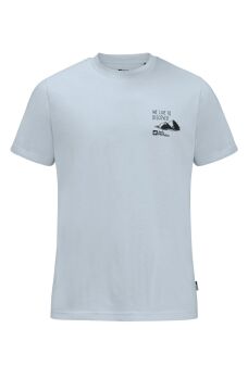 Jack Wolfskin Discover Erkek Outdoor Tişört Açık Mavi
