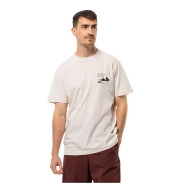 Jack Wolfskin Discover Erkek Outdoor Tişört Beyaz