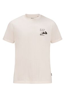 Jack Wolfskin Discover Erkek Outdoor Tişört Beyaz