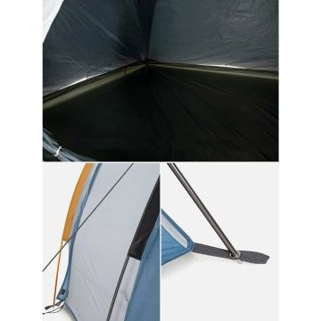 Naturehike Knight 3 Kişilik Kamp Çadırı (GRİ/MAVİ)