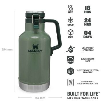 Stanley Klasik Vakumlu Termos 1.9 Lt Yeşil