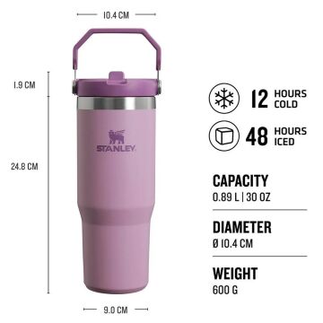 Stanley The IceFlow Flip Straw Pipetli Termos Lila