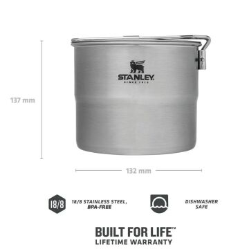 Stanley Adventure Çelik İki Kişilik Pişirme Seti