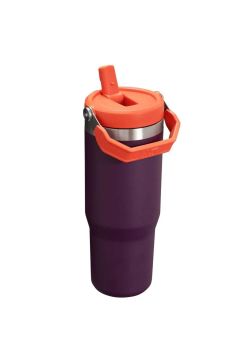 Stanley The IceFlow Flip Straw Pipetli Termos 0.89 Mor-Turuncu