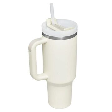 Stanley Quencher Pipetli Termos Bardak 1.18Lt Krem