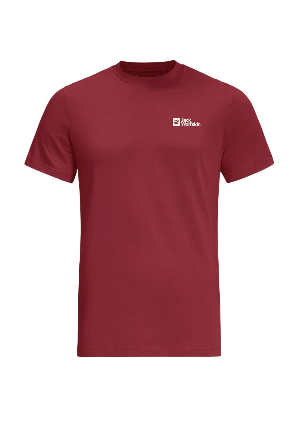 Jack Wolfskin Essential Erkek Outdoor Tişört Bordo
