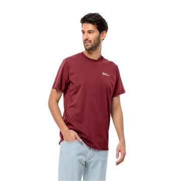 Jack Wolfskin Essential Erkek Outdoor Tişört Bordo