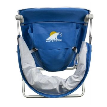 Gci Outdoor SunShade 4 Kademeli Güneşlikli Katlanır Plaj Sandalyesi-Mavi