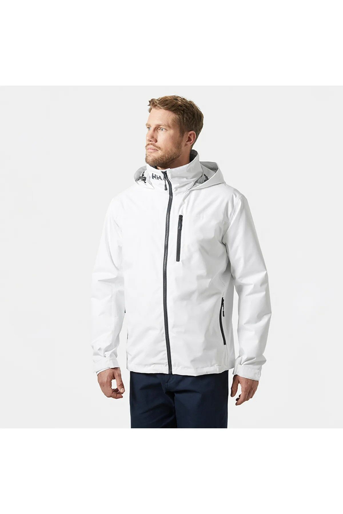 Helly Hansen Crew Hooded Midlayer Erkek Mont White