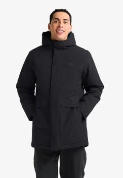 Jack Wolfskin Cold Camp Coat Erkek Su Geçirmez Mont Siyah