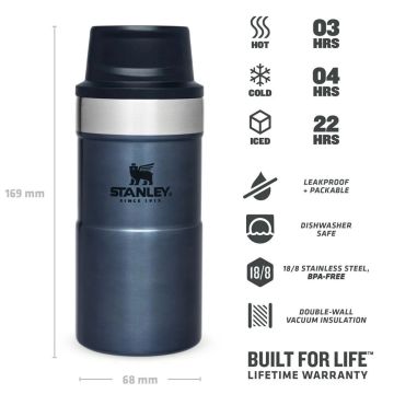 Stanley Klasik Trigger-Action Termos Bardak 0.25 LT Lacivert