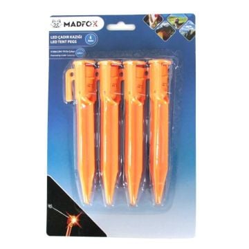 Madfox Led Işıklı Çadır Kazığı 15 Cm 4 Adet