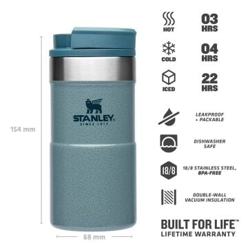 Stanley Klasik Neverleak Termos Bardak 0.25 LT Buz Mavisi
