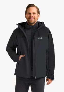 Jack Wolfskin Wild Places 3in1 Erk Gri Out. Ceket