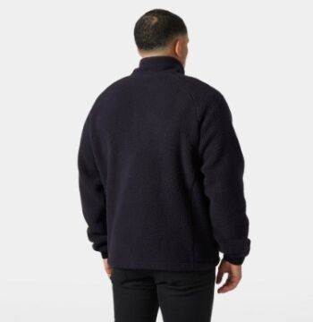 Helly Hansen Panorama Printed Pile Snap Erkek Polar Mont Siyah