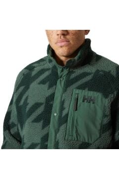 Helly Hansen Panorama Printed Pile Snap Erkek Polar Mont Yeşil