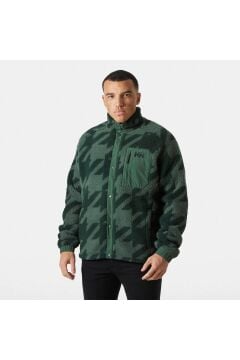 Helly Hansen Panorama Printed Pile Snap Erkek Polar Mont Yeşil