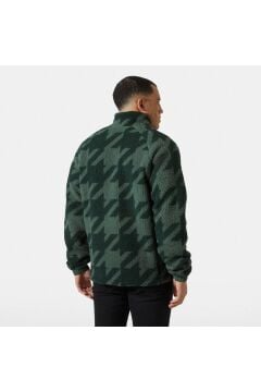 Helly Hansen Panorama Printed Pile Snap Erkek Polar Mont Yeşil