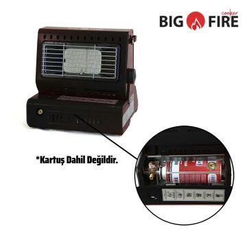 Big Fire Maxi Portatif Kamp Sobası-Siyah