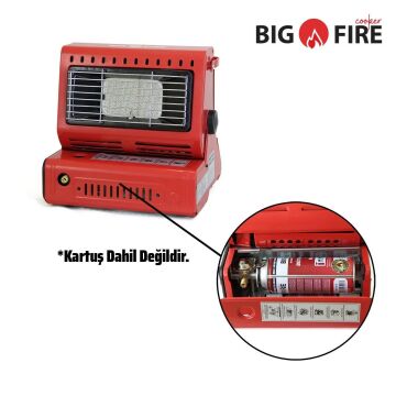 Big Fire Maxi Portatif Kamp Sobası-Kırmızı