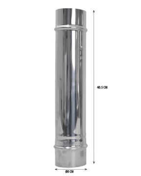 Nurgaz Paslanmaz Soba Bacası Büyük